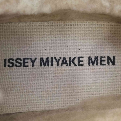 イッセイミヤケメン ISSEY MIYAKE MEN 90-00s リアルムートン レザー 切替 ローカットスニーカー メンズ JPN:27