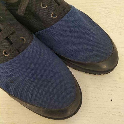 イッセイミヤケメン ISSEY MIYAKE MEN 90-00s 銀タグ 切替 キャンバス ローカットスニーカー メンズ L