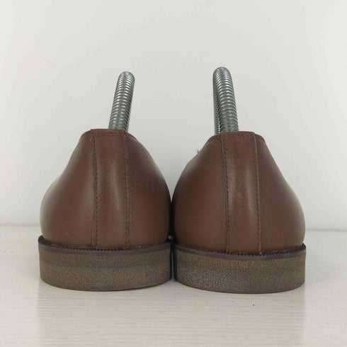 イッセイミヤケ ISSEY MIYAKE 90-00s 黒タグ Vカット レザー スリッポン メンズ JPN:25