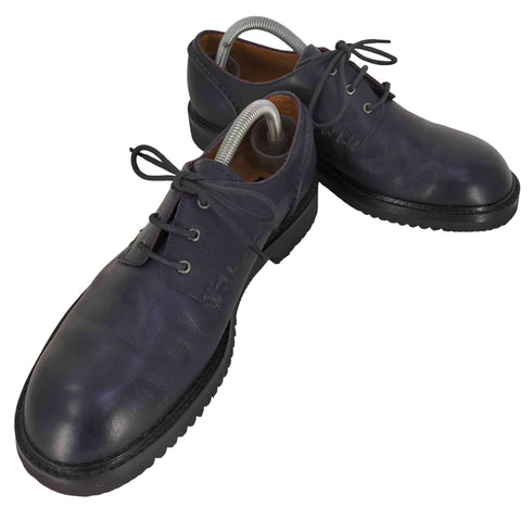 イッセイミヤケ ISSEY MIYAKE 90-00s 黒タグ vibramソール レザーシューズ メンズ