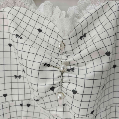 Lolime by mellfy memory Heart arrow ジャンパースカートワンピース レディース JPN:M