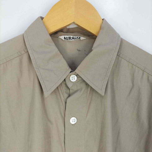 オーラリー AURALEE WASHED FINX TWILL BIG SHIRTS ウォッシュド フィンクス ツイル ビッグシャツ メンズ JPN:5
