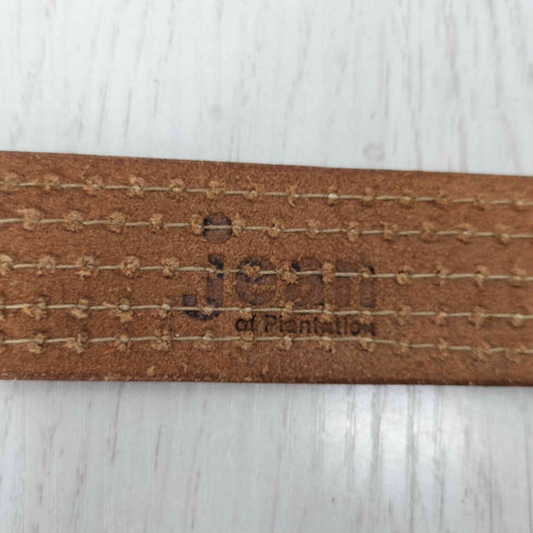 jean of Prantation ステッチデザインベルト レディース