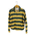 ザラ ZARA ボーダー コットン コーチジャケット メンズ import:XL
