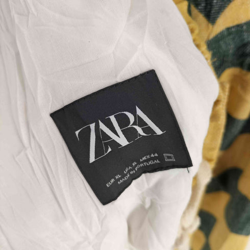 ザラ ZARA ボーダー コットン コーチジャケット メンズ import:XL
