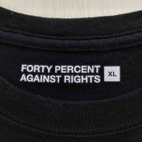 フォーティーパーセントアゲインストライツ FORTY PERCENTS AGAINST RIGHTS FPAR 両面プリント クルーネックTシャツ メンズ JPN:XL