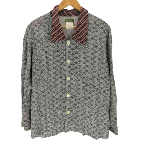 エスプリ ESPRIT シンガポール製 総柄シャツ メンズ import:L