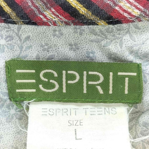エスプリ ESPRIT シンガポール製 総柄シャツ メンズ import:L