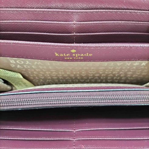 ケイトスペード Kate spade ラウンドジップ レザーロングウォレット レディース