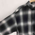 キャルトップ CALTOP USA製 白黒 オンブレチェック アクリル L/S シャツ メンズ import:L