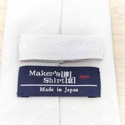 メーカーズシャツカマクラ Makers Shirt 鎌倉 ドット柄ネクタイ メンズ