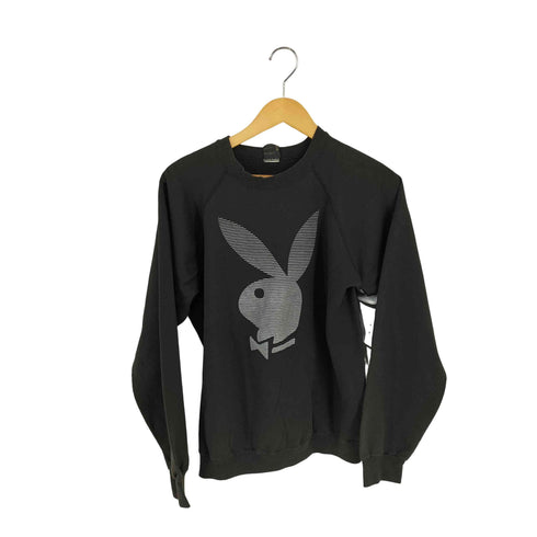 プレイボーイ PLAYBOY USA製 ラビットプリント クルーネックスウェット メンズ import:L