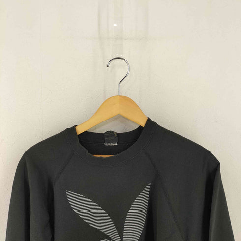 プレイボーイ PLAYBOY USA製 ラビットプリント クルーネックスウェット メンズ import:L