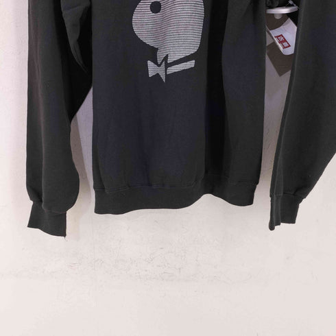 プレイボーイ PLAYBOY USA製 ラビットプリント クルーネックスウェット メンズ import:L