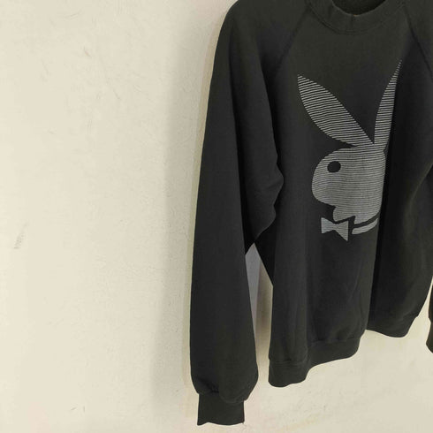 プレイボーイ PLAYBOY USA製 ラビットプリント クルーネックスウェット メンズ import:L