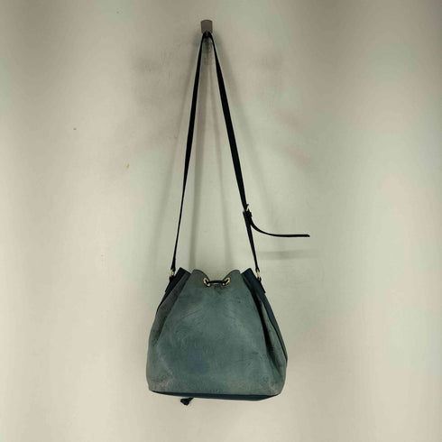 ヴィヴィアンウエストウッド Vivienne Westwood オーブ 型押し 巾着レザーショルダーバッグ レディース