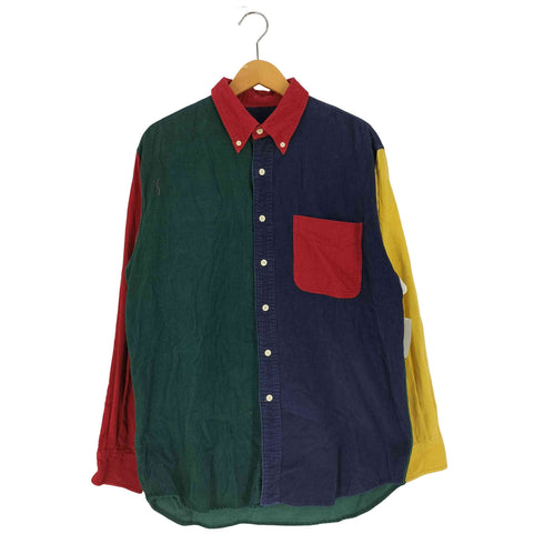 ジェイクルー J.CREW 90s 巨人タグ クレイジーパターン コーデュロイシャツ メンズ import:M