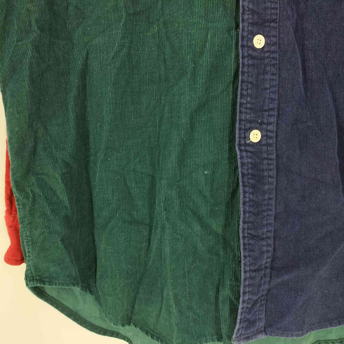 ジェイクルー J.CREW 90s 巨人タグ クレイジーパターン コーデュロイシャツ メンズ import:M
