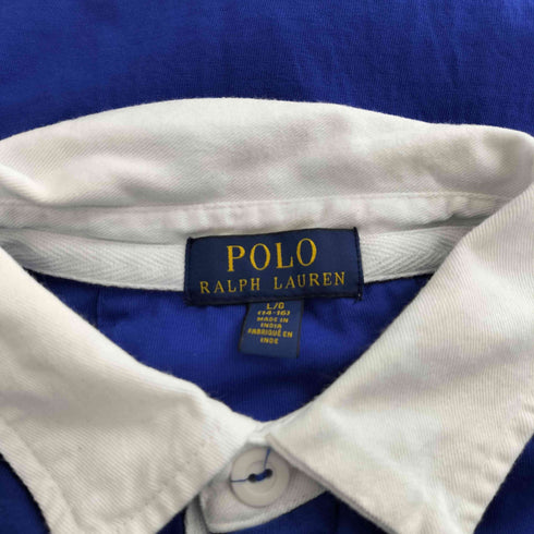 ポロラルフローレン POLO RALPH LAUREN エンブレムワッペン 長袖ポロシャツ メンズ JPN:L