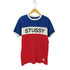 ステューシー Stussy 00s 紺タグ マルチカラー クルーネックTシャツ メンズ JPN:L