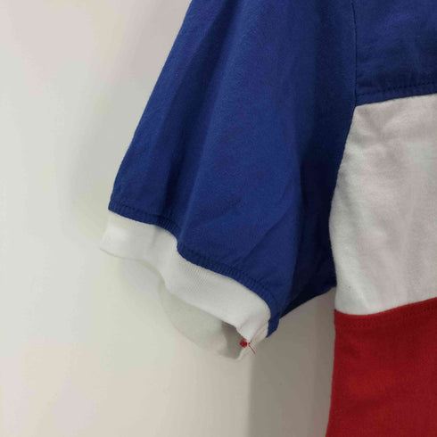 ステューシー Stussy 00s 紺タグ マルチカラー クルーネックTシャツ メンズ JPN:L