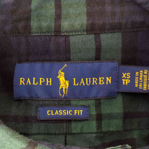 ラルフローレン RALPH LAUREN classic fit チェック柄ボタンダウンシャツ メンズ JPN:XS
