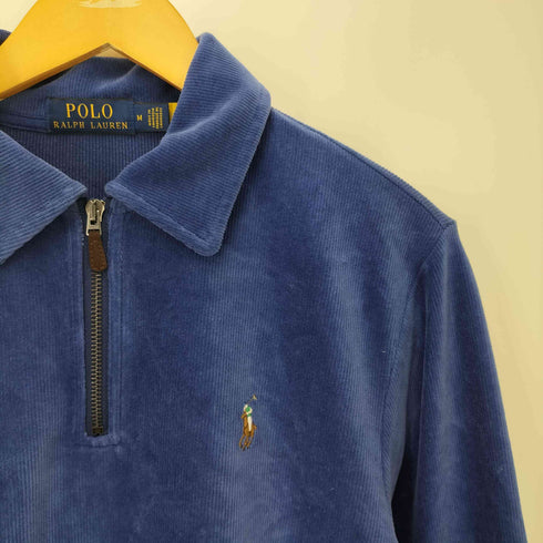ポロラルフローレン POLO RALPH LAUREN ポニー刺繍 ハーフジップ コーデュロイ トレーナー スウェット メンズ import:M