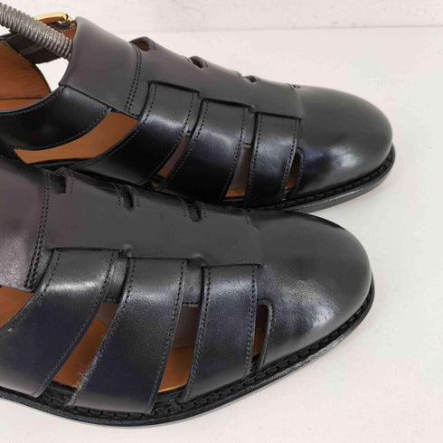 ジャランスリウァヤ Jalan Sriwijaya Bali / BLACK (LEATHER SOLE) メンズ UK:7.5