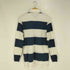 トミージーンズ tommy jeans ロゴパッチ ボーダー ラガ-シャツ メンズ import:M