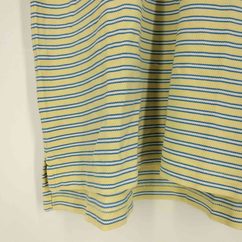 ブルックスブラザーズ BROOKS BROTHERS PERFORMANCE POLO ロゴ刺繍 ボーダー 鹿の子 ポロシャツ メンズ import:M