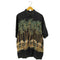 ハワイアンリザーブ HAWAIIAN RESERVE COLLECTION 総柄 ヤシの木 シルク アロハシャツ メンズ import:L