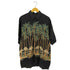 ハワイアンリザーブ HAWAIIAN RESERVE COLLECTION 総柄 ヤシの木 シルク アロハシャツ メンズ import:L