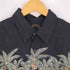 ハワイアンリザーブ HAWAIIAN RESERVE COLLECTION 総柄 ヤシの木 シルク アロハシャツ メンズ import:L