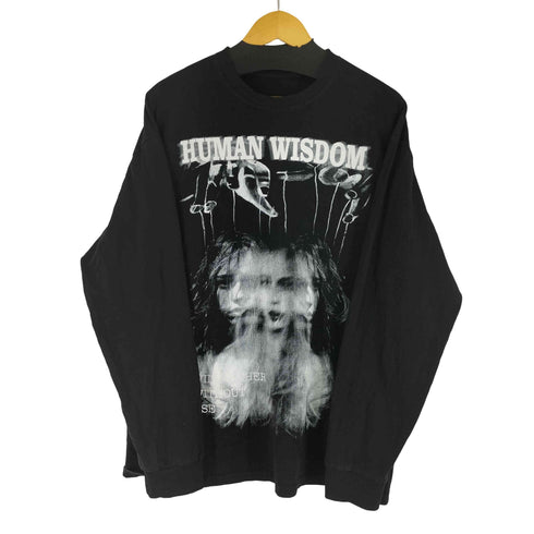 Human Wisdom L/S Dark Style Goth Aesthetic Unisex T-Shirt メンズ 2XL