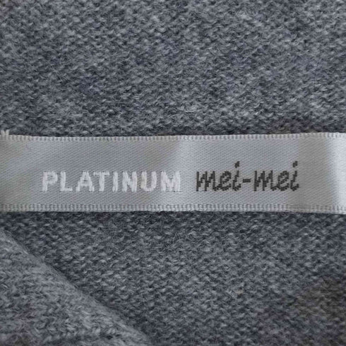 PLATINUM mei-mei ドット柄 カシミヤ ニットポロ レディース