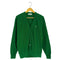 THE SWEATER 80s USA製 ロゴパッチ アクリル ニットカーディガン メンズ import:M