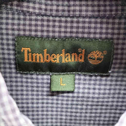 ティンバーランド Timberland 90S 00S L/S チェックボタンダウンシャツ メンズ import:L