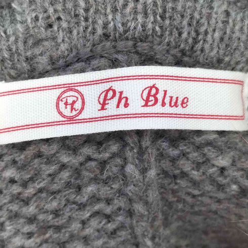 ピンクハウス PINK HOUSE PH BLUE ラクーンファーニットポンチョ レディース