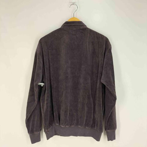 ジョンブレア JOHN BLAIR ベロア ポケット ロングスリーブ ポロシャツ メンズ import:L