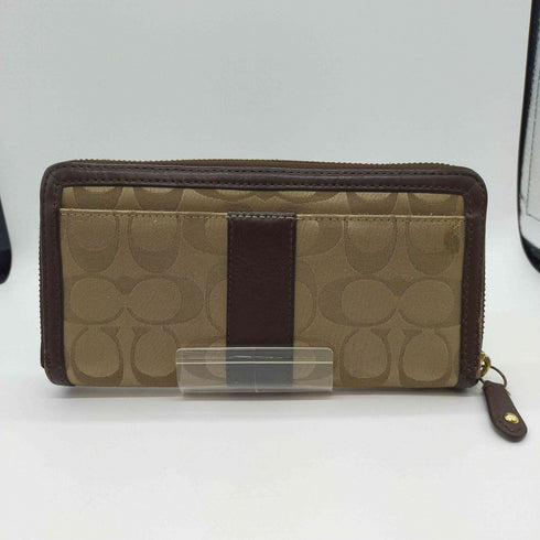 コーチ COACH シグネチャー ベルト ラウンドジップ 長財布 レディース
