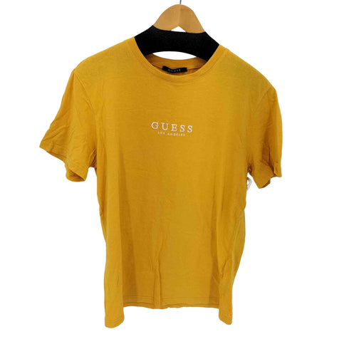 ゲス GUESS ロゴ刺繍 クルーネック Tシャツ メンズ import:L