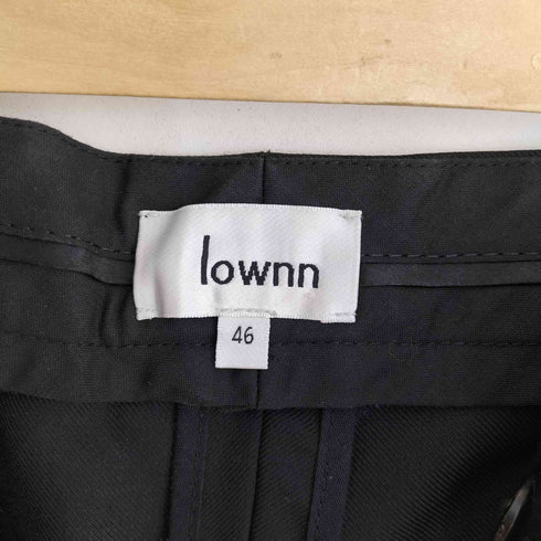 ローン Lownn STRAIGHT TROUSERS ウールギャバ メンズ 46