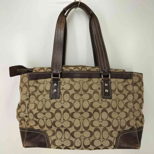 コーチ COACH シグネチャー レザー トートバッグ レディース
