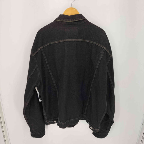 ゲス GUESS メキシコ製 ブラックデニムジャケット ビッグサイズ メンズ 4XL