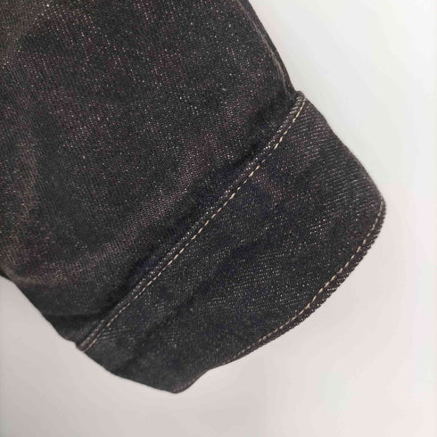 ゲス GUESS メキシコ製 ブラックデニムジャケット ビッグサイズ メンズ 4XL