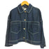 ザラ ZARA クロップド丈 カバーオール デニムジャケット レディース import:L