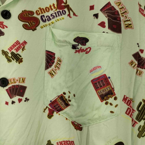ショット Schott S/S レーヨンシャツ メンズ JPN:L