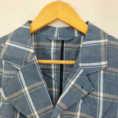ヴィヴィアンウエストウッドマン Vivienne Westwood MAN コットンリネン 変形チェックジャケット メンズ EUR:50