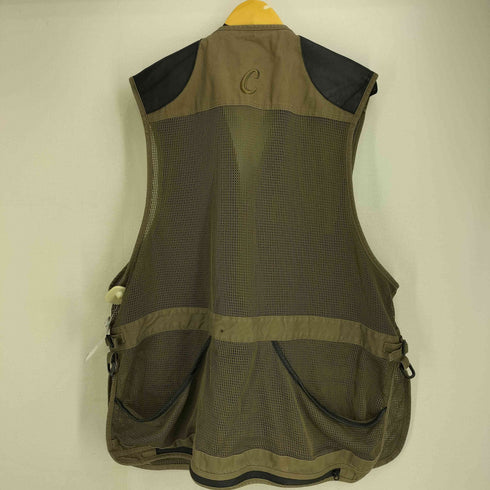 カベラス Cabelas ワッペン付きレザー切替メッシュハンティングベスト メンズ 3XL