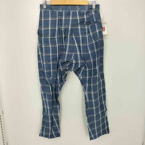 ヴィヴィアンウエストウッドマン Vivienne Westwood MAN コットンリネン 変形チェックサルエルパンツ メンズ 48